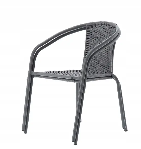 Садові меблі Chomik Bistro New стіл та 2 стільці сірий - фото 3