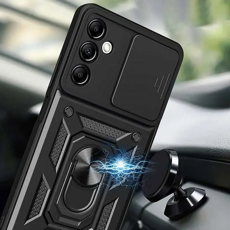 Чохол Ummi Camshield Serge Ring для Samsung Galaxy A16 4G/5G Чорний/Black - фото 3