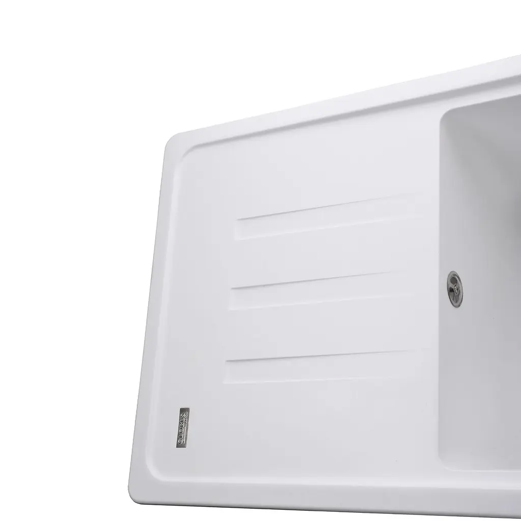 Гранітна мийка Globus Lux Lugano білий 780x435мм А0007, Білий - фото 4