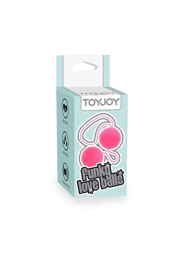 Вагінальні кульки Toy Joy Funky Love, 17 см, рожевий - фото 3