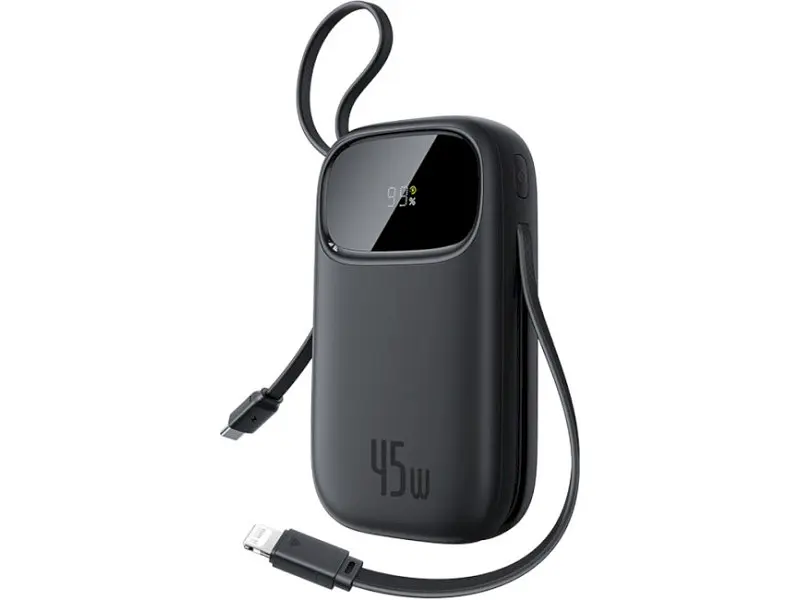 Внешний аккумулятор (Power Bank) BASEUS EnerFill FC31 Qpow3 Digital 20000mAh 45W Black (E0028D00)