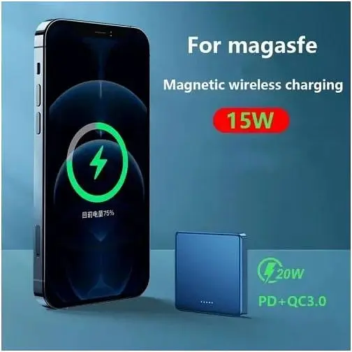 Магнітний акумулятор зовнішній Grand MagSafe wireless power bank JYD-PB14 5000mAh - фото 5