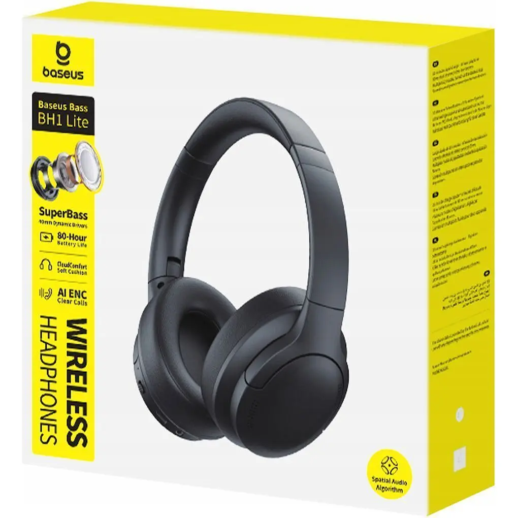 Наушники Baseus Bass BH1 Lite Cosmic Black (A0203C00) [157673] - фото 4