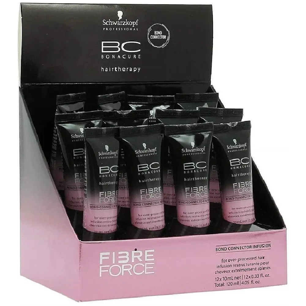 Концентрат Schwarzkopf Professional ВС Bonacure Fibre Forсe для восстановления структурных связей волос 12х10 мл - фото 3