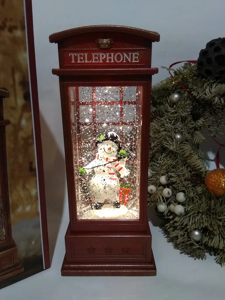 Новорічний нічник телефонна будка XMAS WDL-25002A 25 см (47702-10103_719) - фото 6