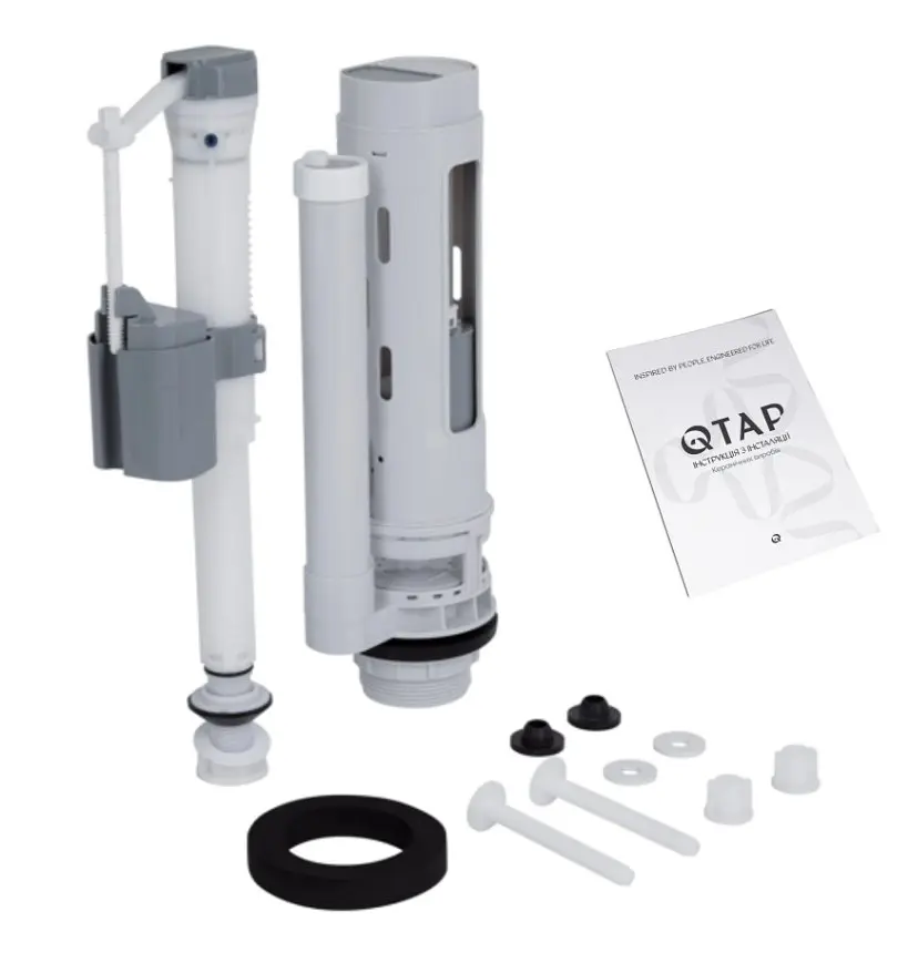 Унітаз підлоговий Qtap Presto Quadro Rimless з сидінням Slim Duroplast/ Soft-close/ Quick Release QT24221215AW - фото 8