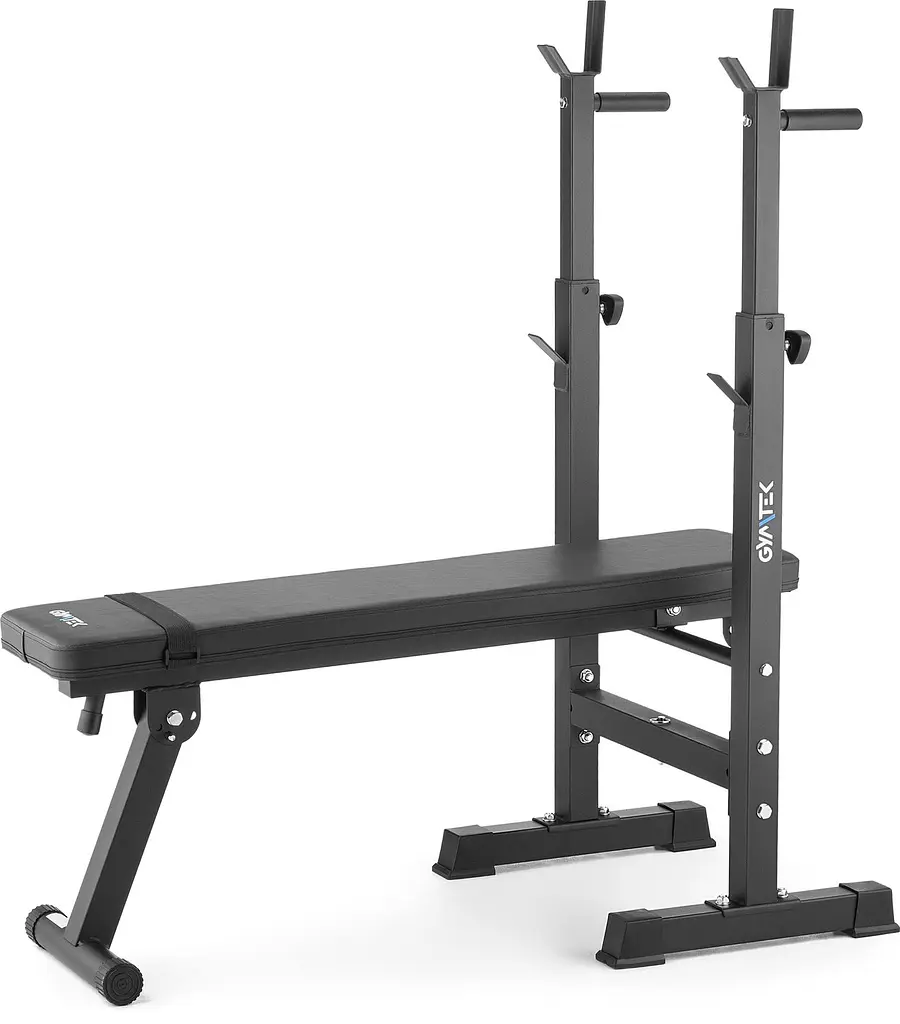 Скамейка со стойками для тренировок со штангой Gymtek XL700 складная - фото 3