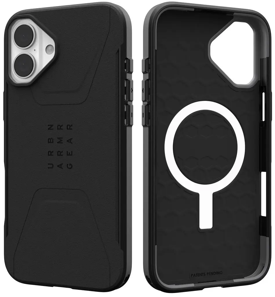Оригинальный противоударный чехол для Iphone 16 PLUS UAG Civilian MagSafe Black 114443114040 - фото 2