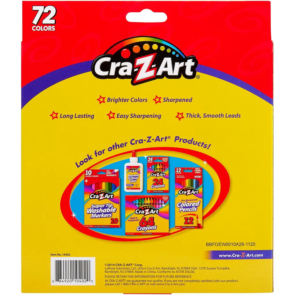Олівці кольорові Cra-Z-Art 72 шт. (10402CRA) - фото 2