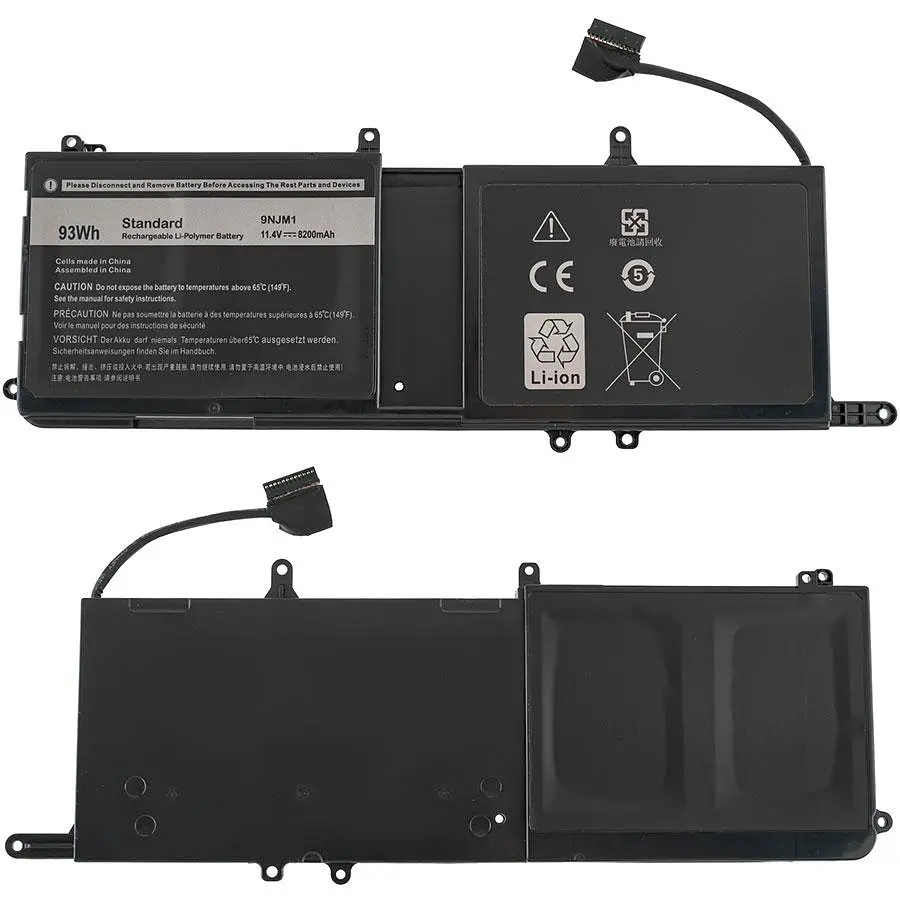 Батарея для ноутбука Dell 9NJM1 (Alienware 15 R3 17 R4) 11.4V 8200mAh 93Wh Чорний - фото 2