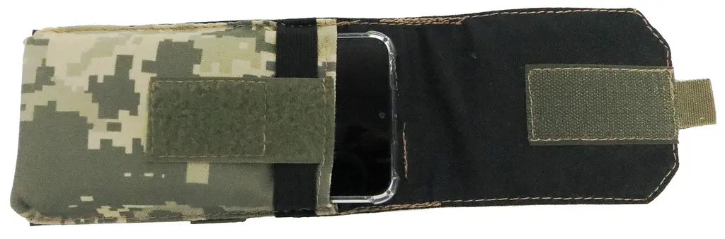 Армейский подсумок для мобильного телефона смартфона пиксель ВСУ Ukr Military 9.5х18.5х2 см sum0021296 - фото 3