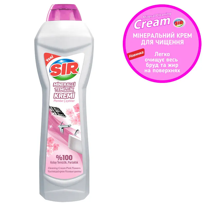 Мінеральний крем для очищення Sir Рожеві квіти, 750 мл (152.SR.013.06) - фото 2