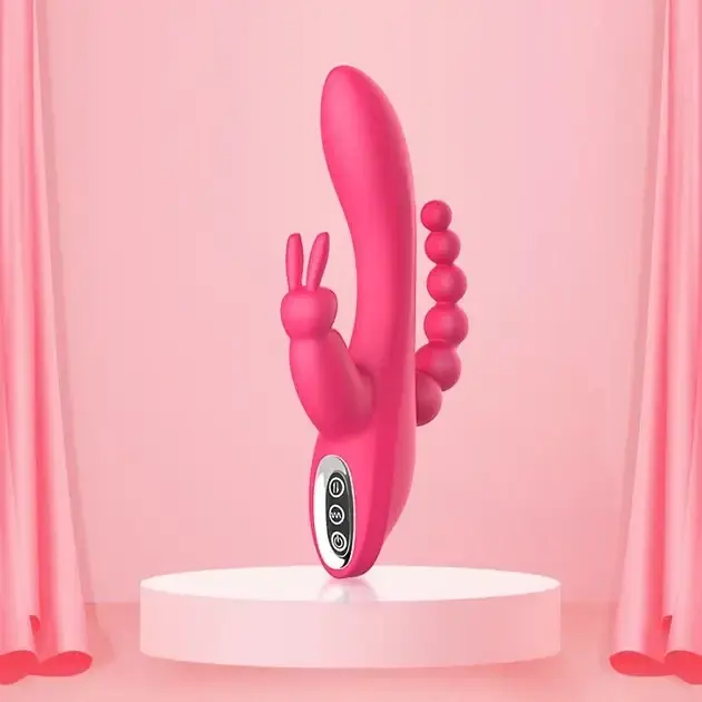 Вибратор-кролик I’MCUM с анальной стимуляцией Bunny Boost Розовый (7970379617682) - фото 8