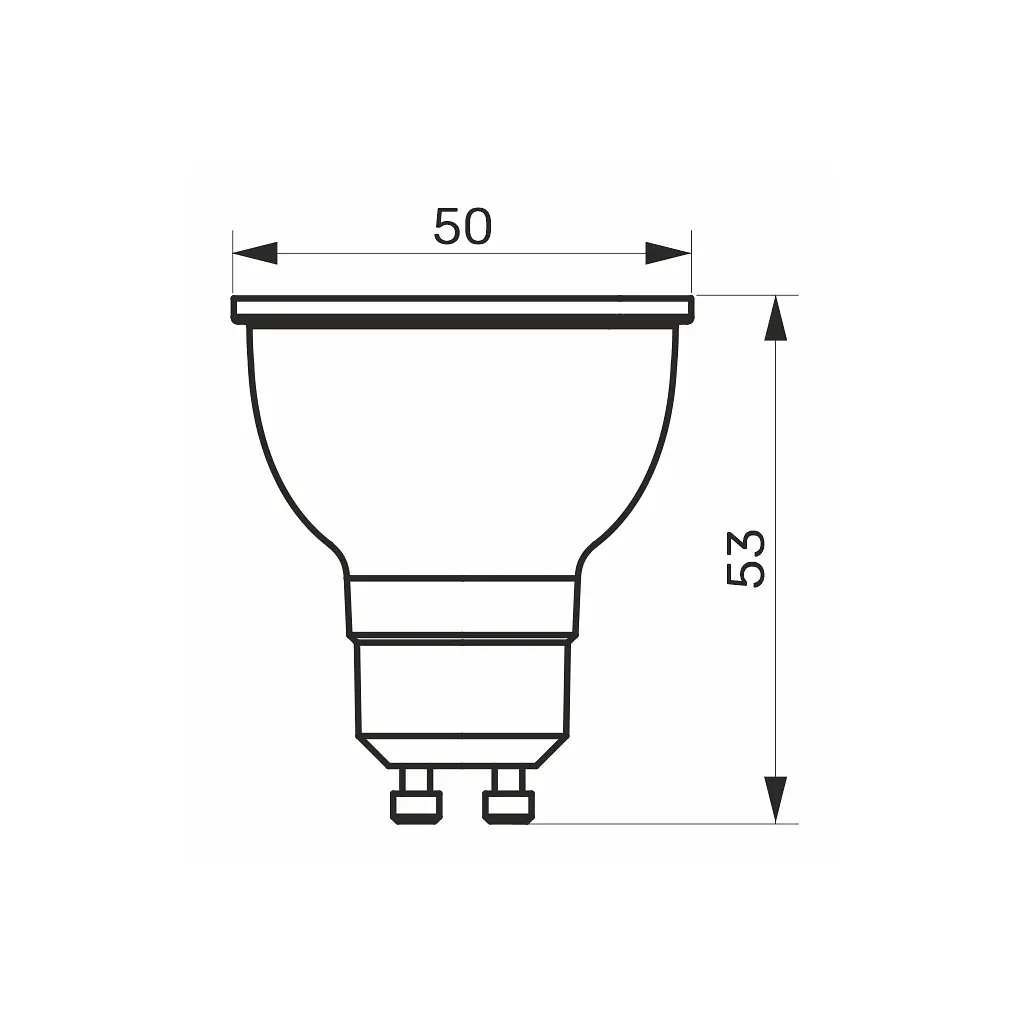 Лампочка TITANUM LED MR16 6W GU10 4100K (TLMR1606104) - фото 2