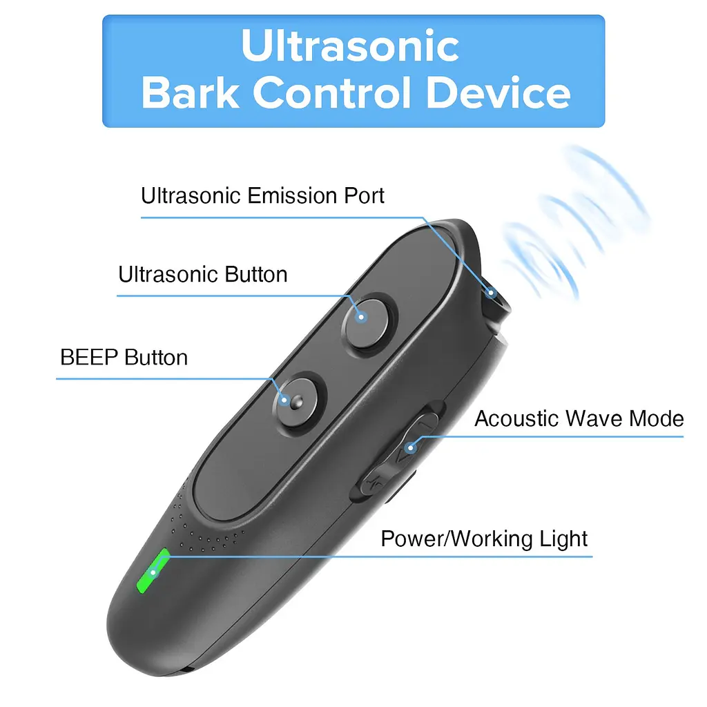 Ультразвуковий відлякувач собак Ultrasonic PU30 акумуляторний Black (17080) - фото 7