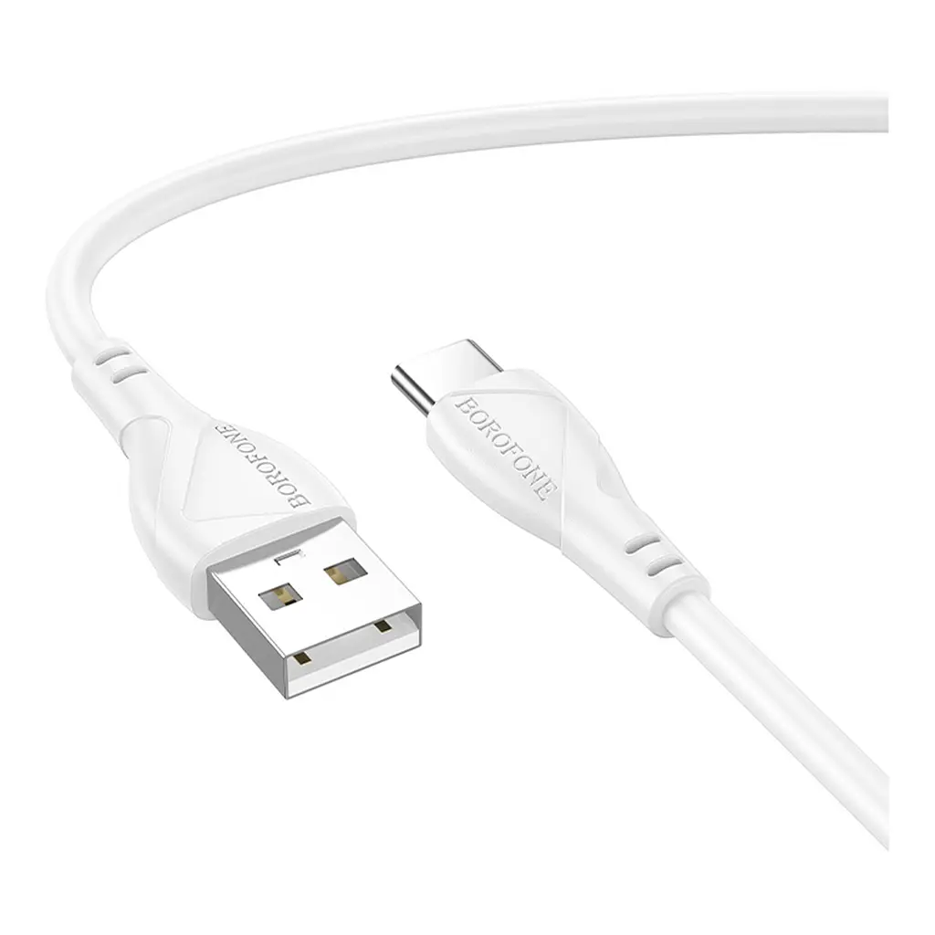 Кабель Borofone BX121 Energy charging data cable Type-C (3A) Білий