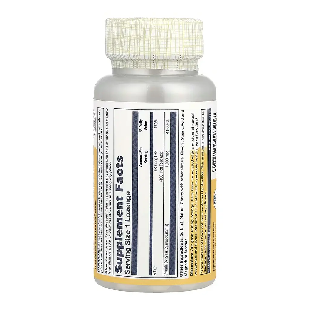 Vitamin B-12 1000mcg - 90 lozenges - фото 2