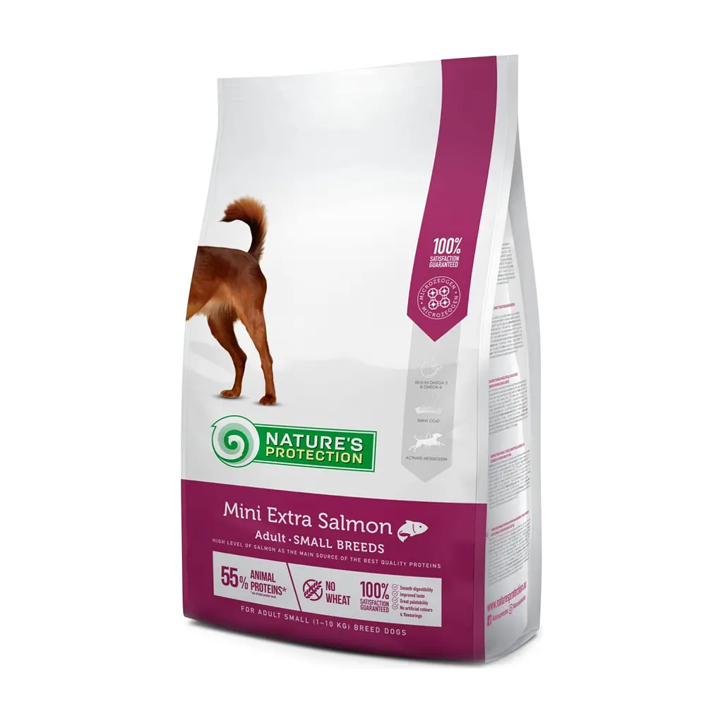 Сухой корм для собак Nature's Protection Mini Extra Salmon Adult Small breeds 2 кг (NPS45737)