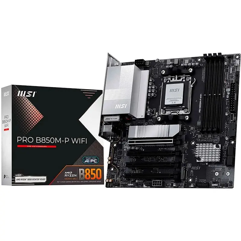Материнська плата MSI Pro B850M-P WiFi Socket AM5 - фото 5