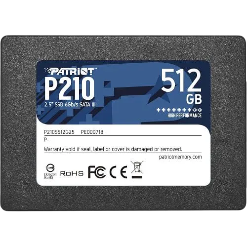 SSD 2.5" накопичувач Patriot P210 512GB (P210S512G25) - фото 2