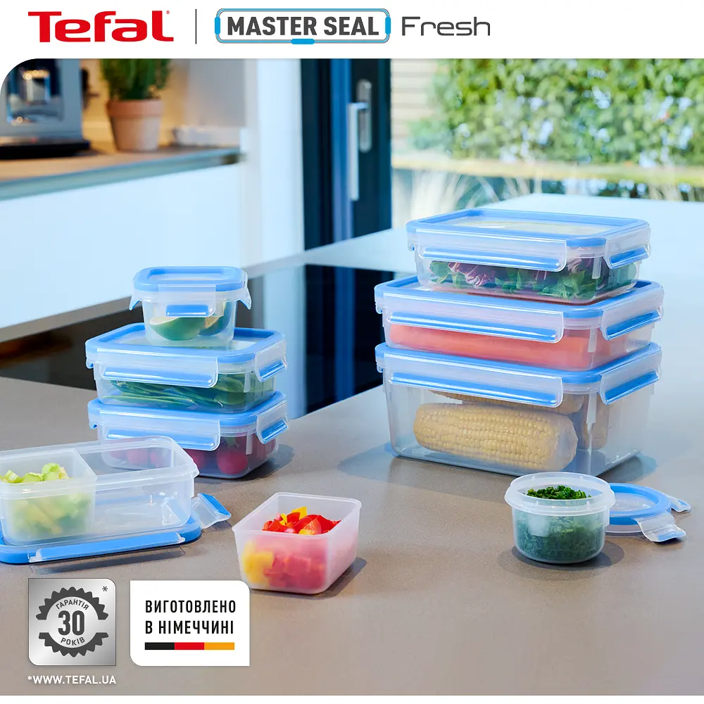 Набор контейнеров Tefal Master Seal 5 шт. синий (K3029012) - фото 9