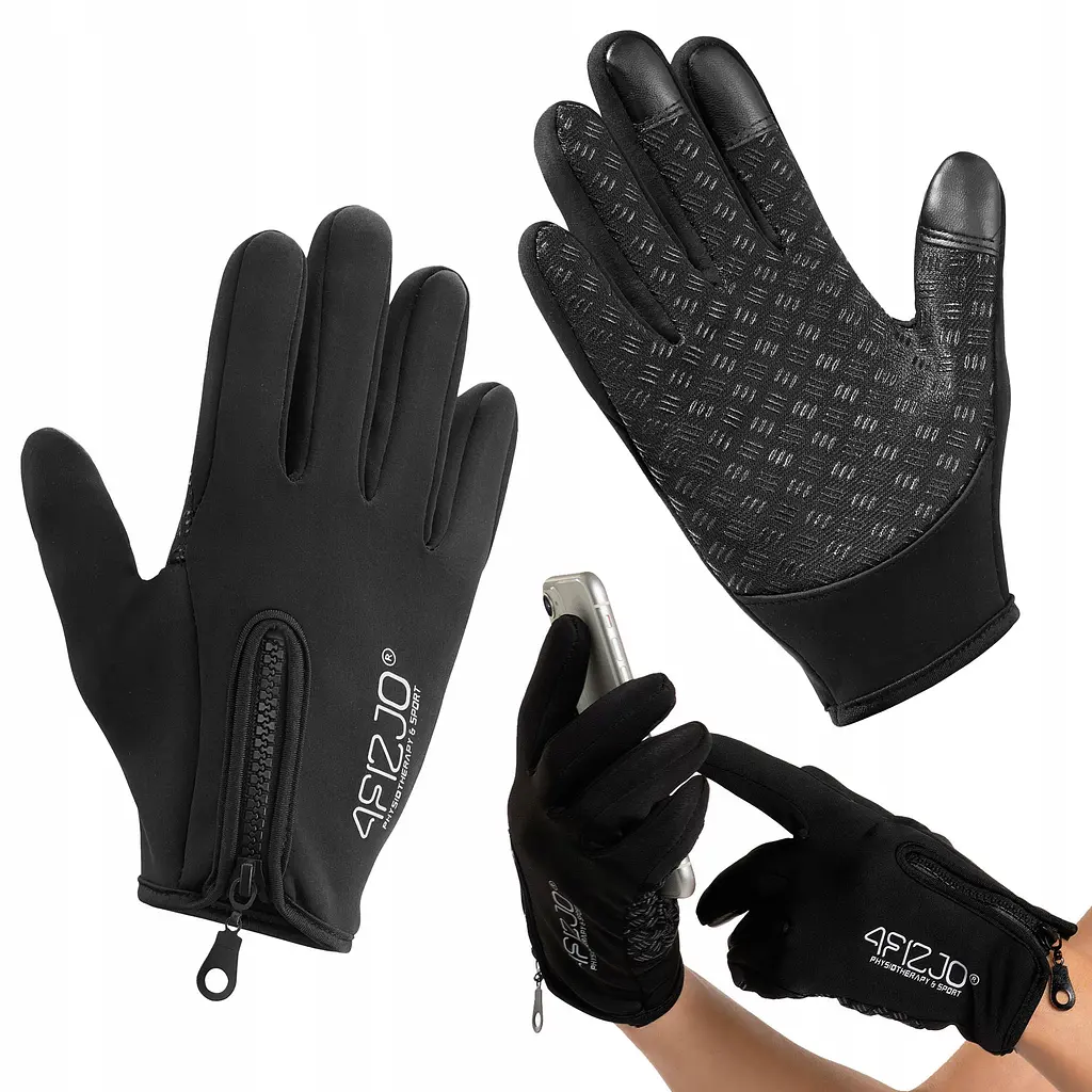 Рукавички для бігу 4FIZJO Size XL Black (P-5907739318145) - фото 6