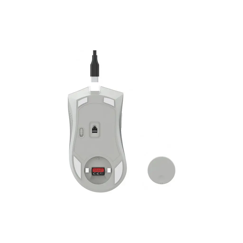 Мишка A4Tech Bloody R90 Plus Wireless Greyish White (4711421001731) - фото 8