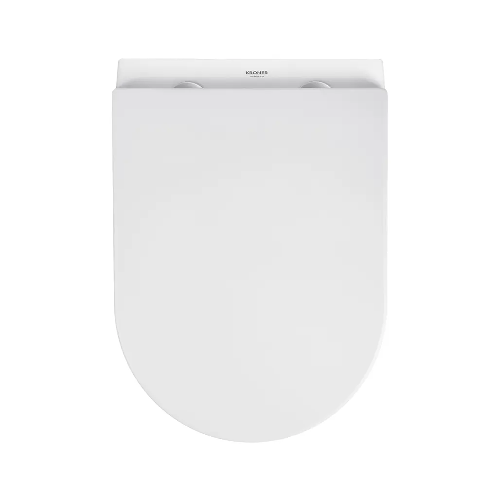 Унітаз підвісний Kroner Armada WHI513636 RIMLESS безобідковий з сидінням Slim Duroplast / Soft-close / Quick relase (KA513636WHIR), Білий - фото 9