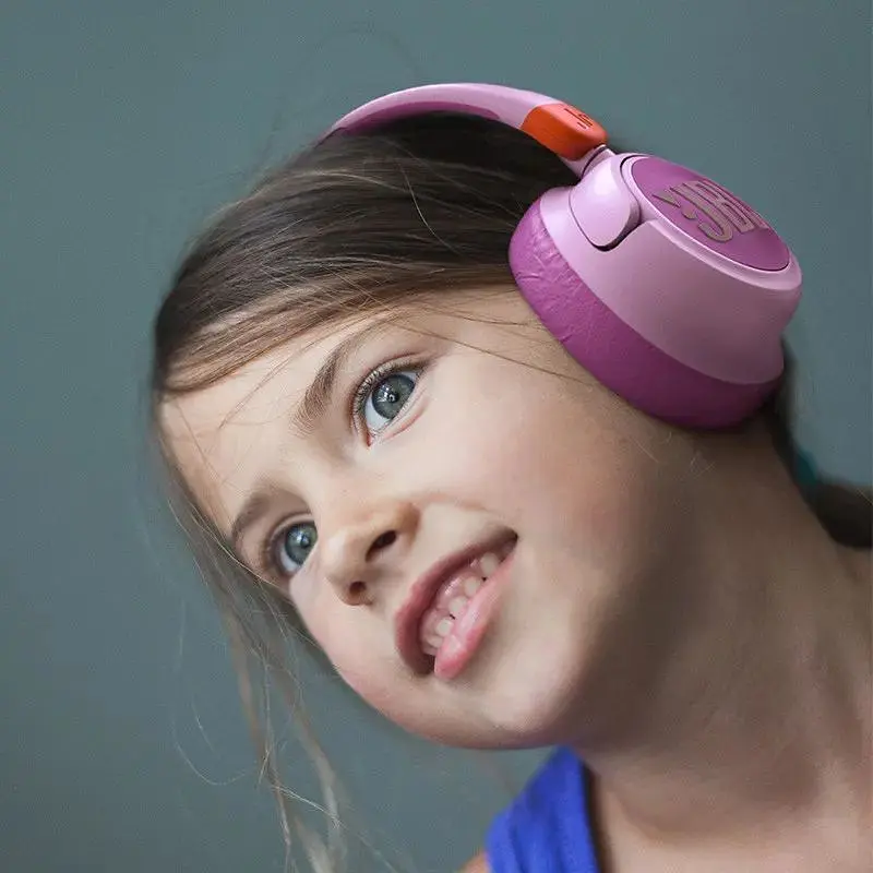 Наушники детские полноразмерные беспроводные JBL JR 460NC (JBLJR460NCPIK) розовые - фото 7