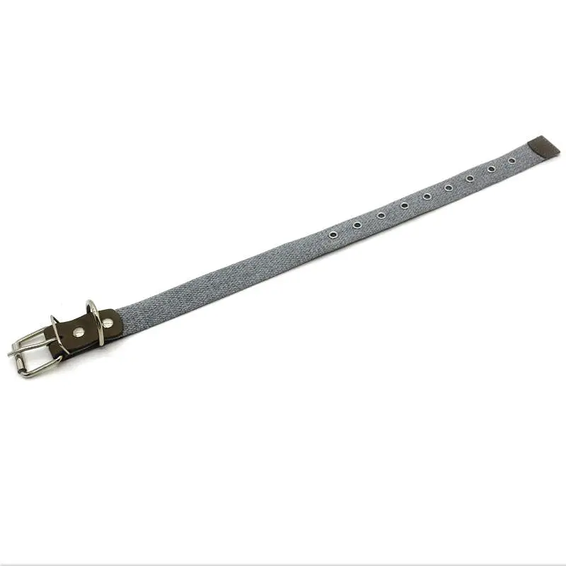 Нашийник для собак Zoo-hunt брезентовий 2,5 см 24-44 см сірий - фото 3