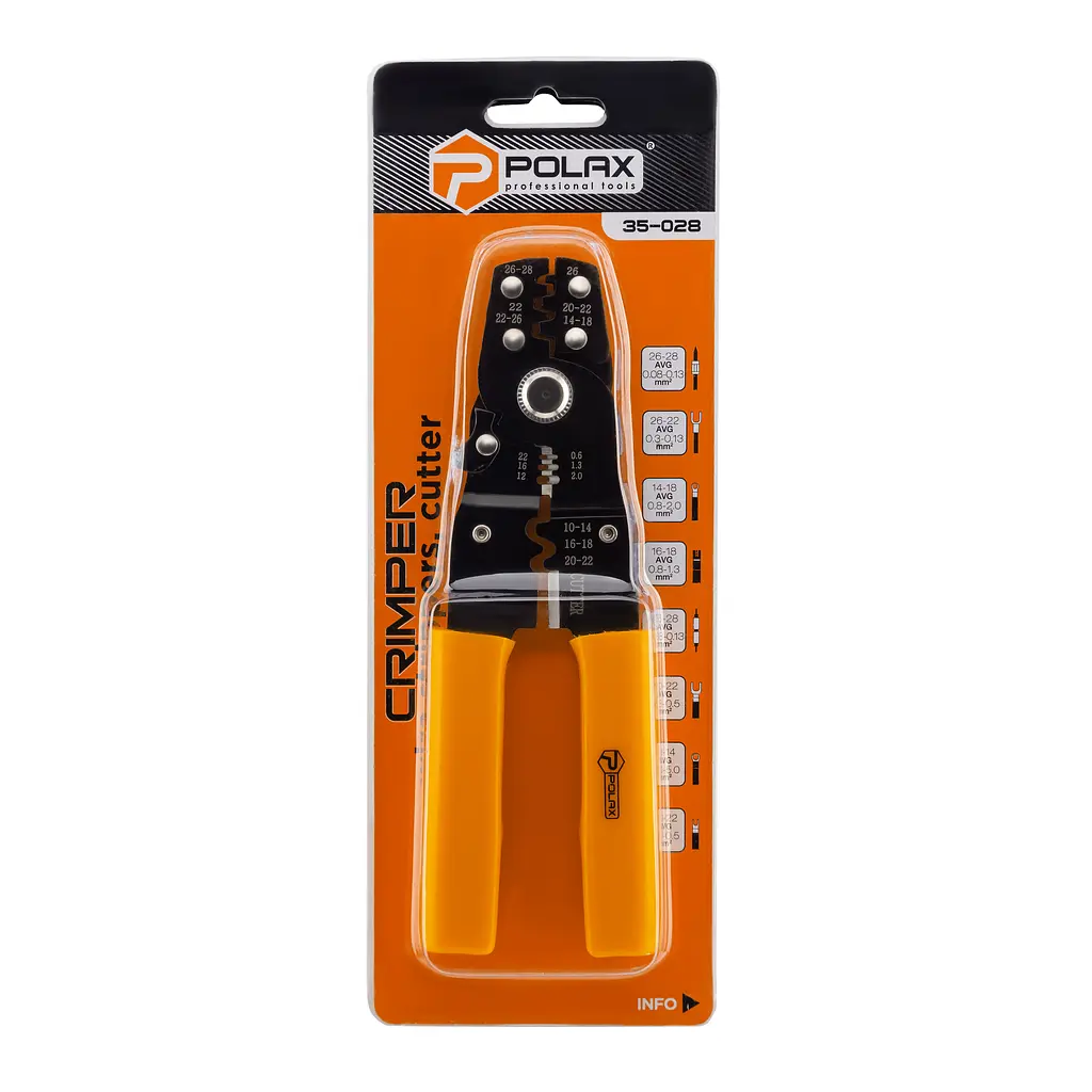 Клещи для опрессовки клемм Polax (35-028) - фото 8