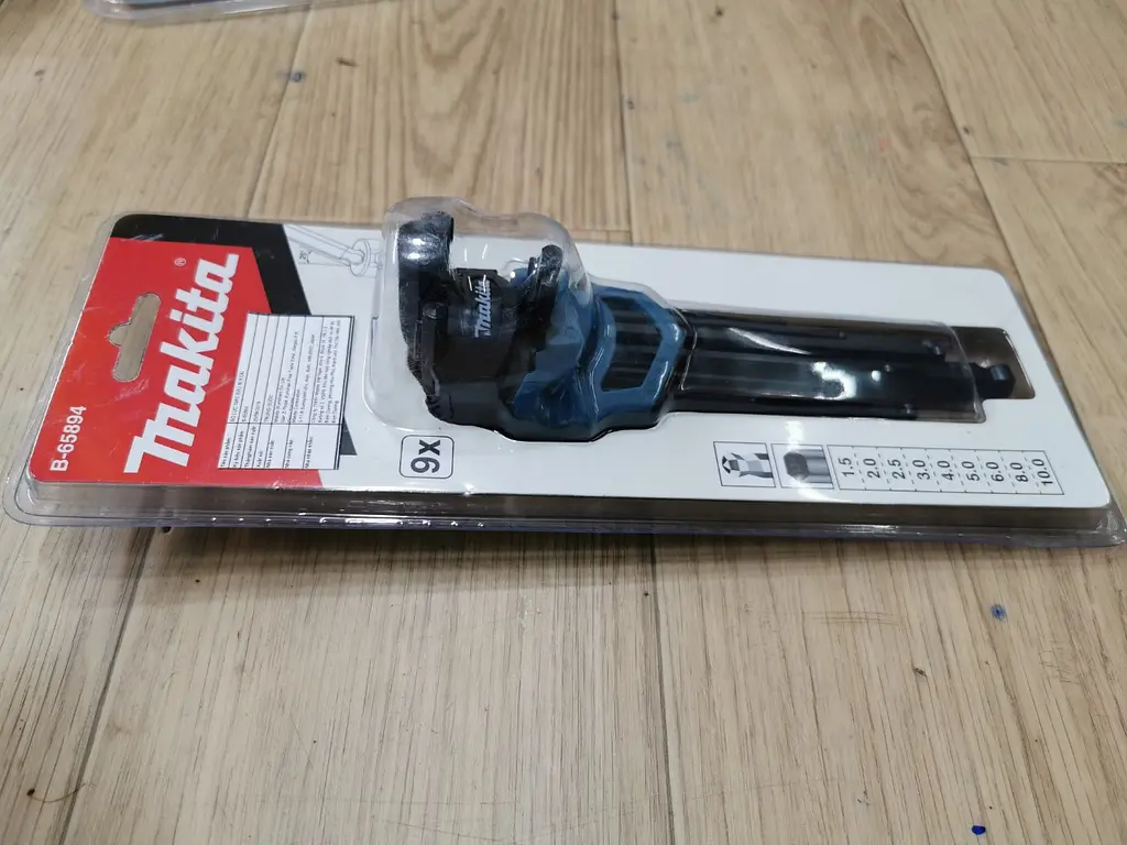 Набір ключів шестигранних з шаровою головкою 9 шт Makita B-65894 (1.5-10 мм) - фото 7