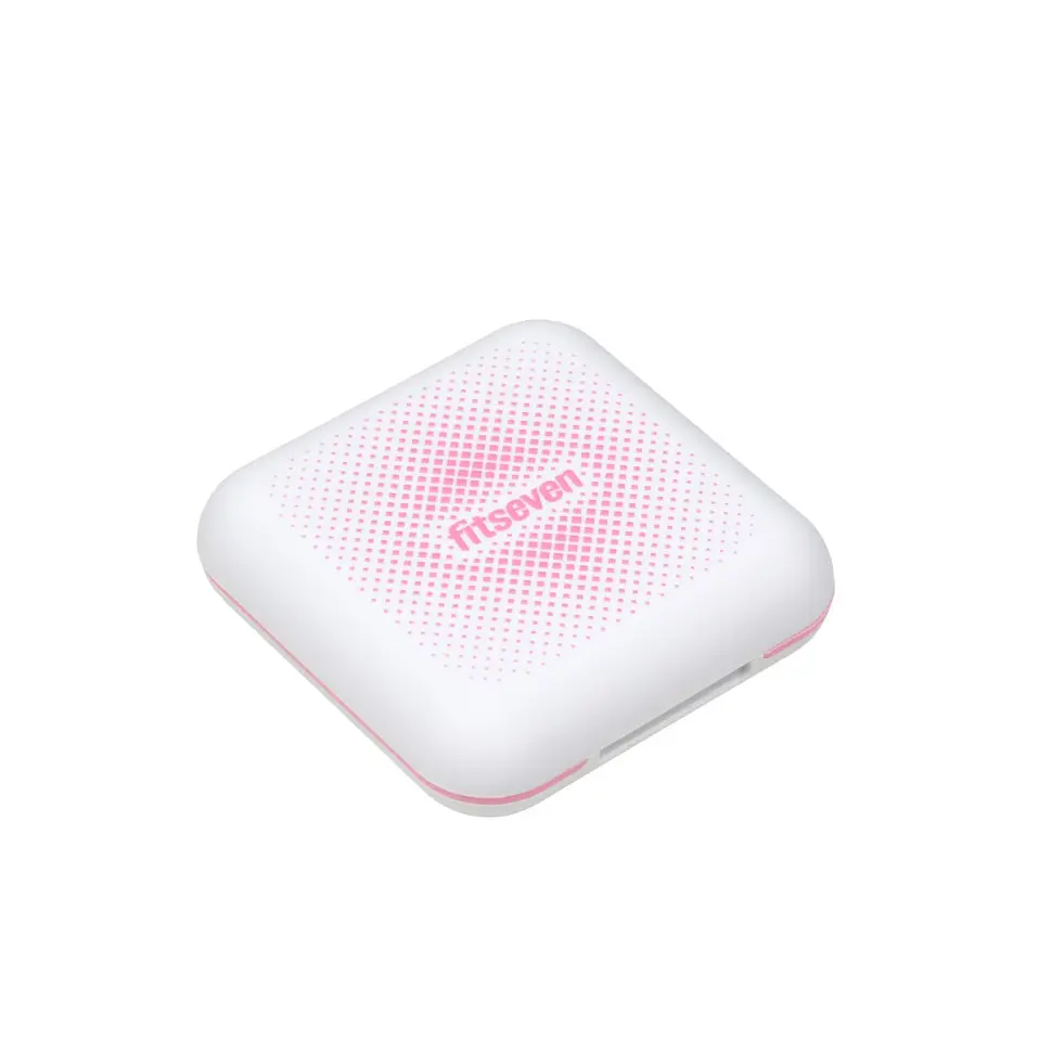 Кейс для капсул Fitseven UZSPACE TP005WP, білий з ромбами