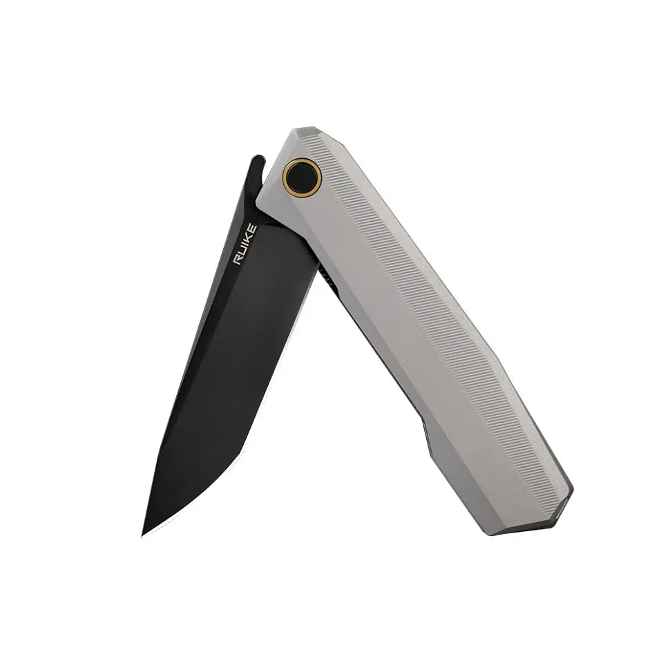 Ніж складаний туристичний Ruike P166-AК, (9.2 см) 14C28N/Aluminum сірий - фото 6