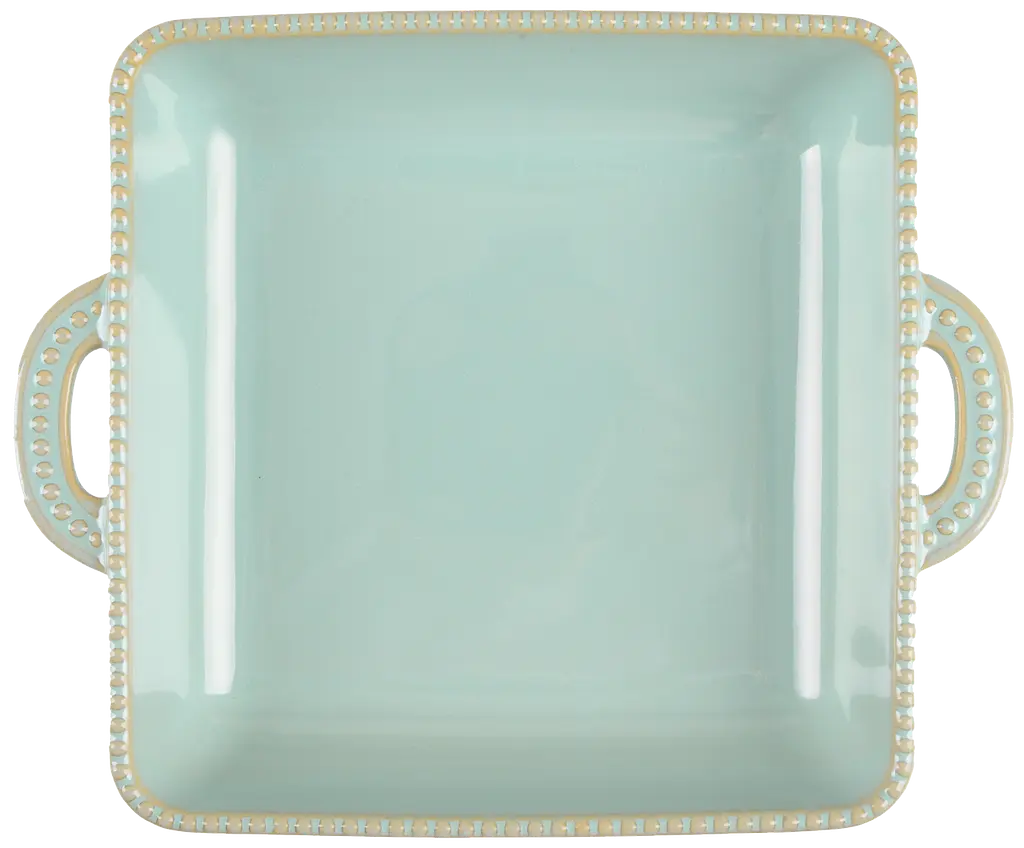 Форма для запекания Limited Edition Allegra Oliva квадратная каменная оливковая керамика 26.5x22x5.5 см (GJH011-26-2-131) - фото 2
