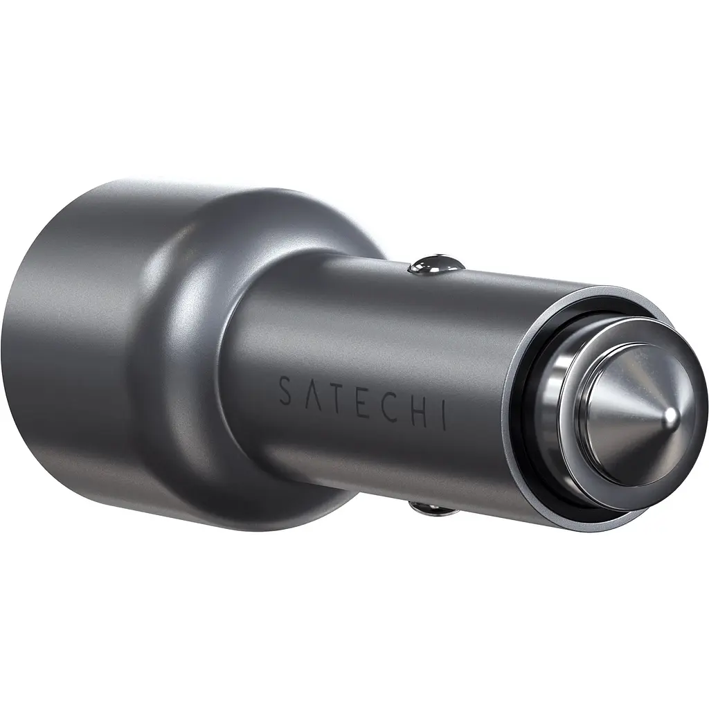 Автомобильное зарядное устройство Satechi Car Charger Space Dual USB-C PD 40W Gray (ST-U2C40CCM) - фото 5