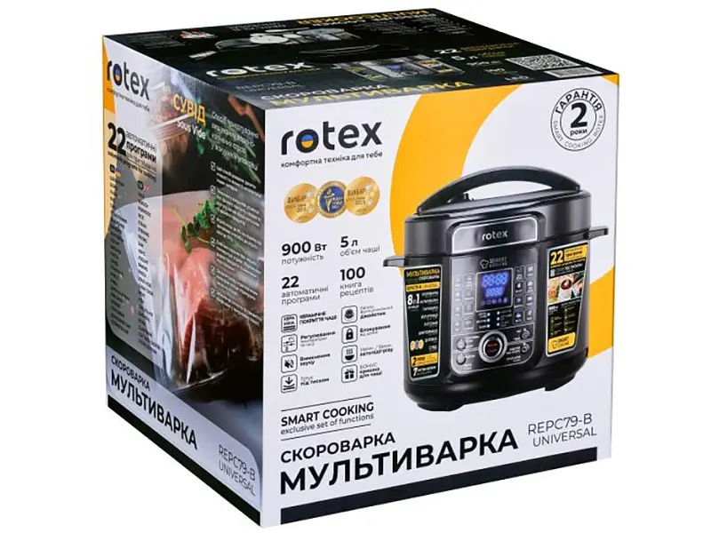 Мультиварка-скороварка Rotex REPC79-B Universal - фото 12