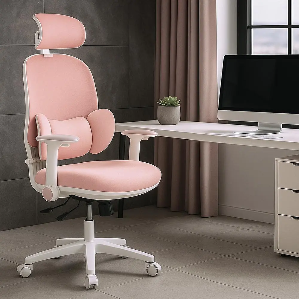 Підліткове офісне крісло Mealux Junior T2 Pink ( HF-T2 F/KP) - фото 3