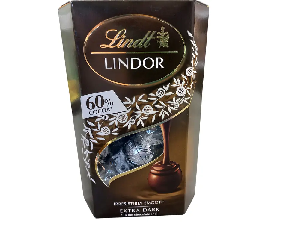 Цукерки Lindt Lindor Extra Dark 60% какао 200 г (8003340804910)