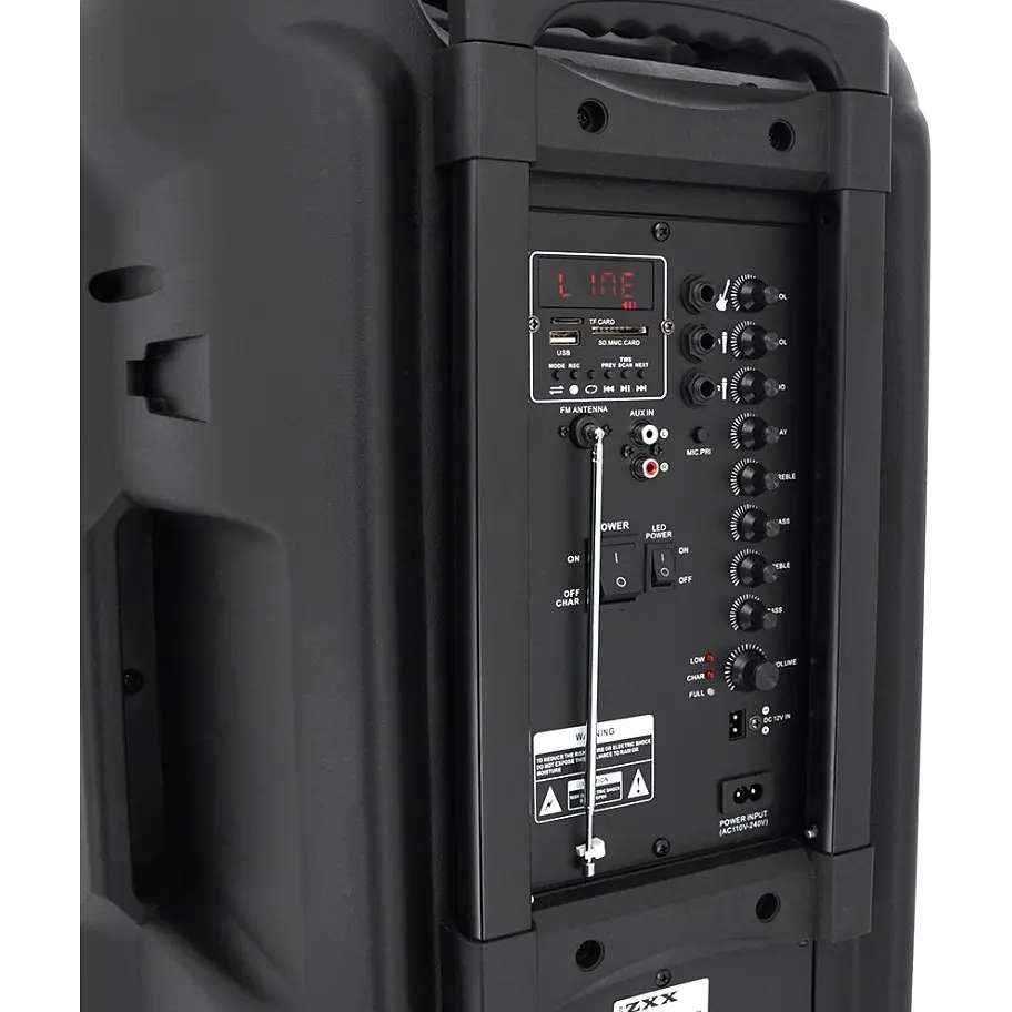 Портативна колонка з підсвіткою ZXX M7878 150W, Bluetooth, 2 мікрофони, акумулятор 5000mAh - фото 4