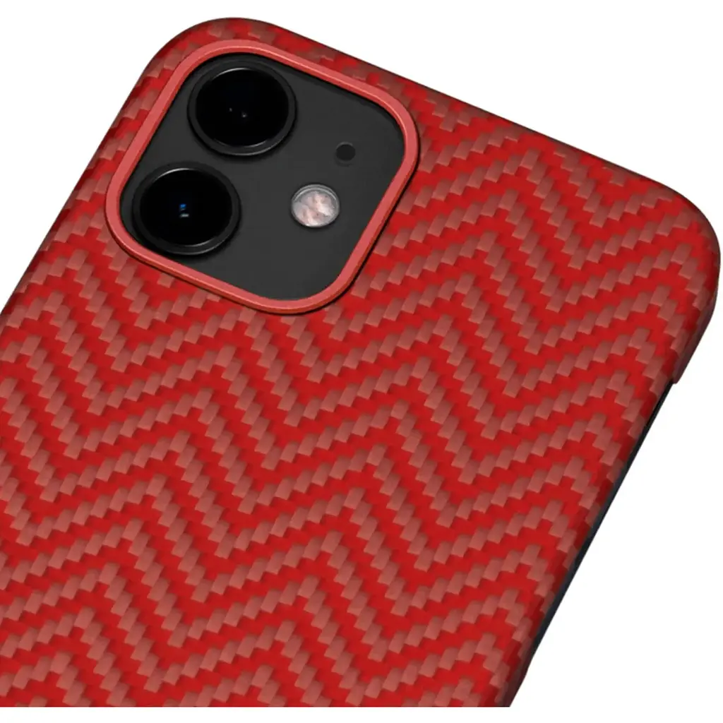 Чохол-накладка Pitaka MagEZ Case Herringbone Red/Orange для iPhone 12 mini (KI1207) - фото 5