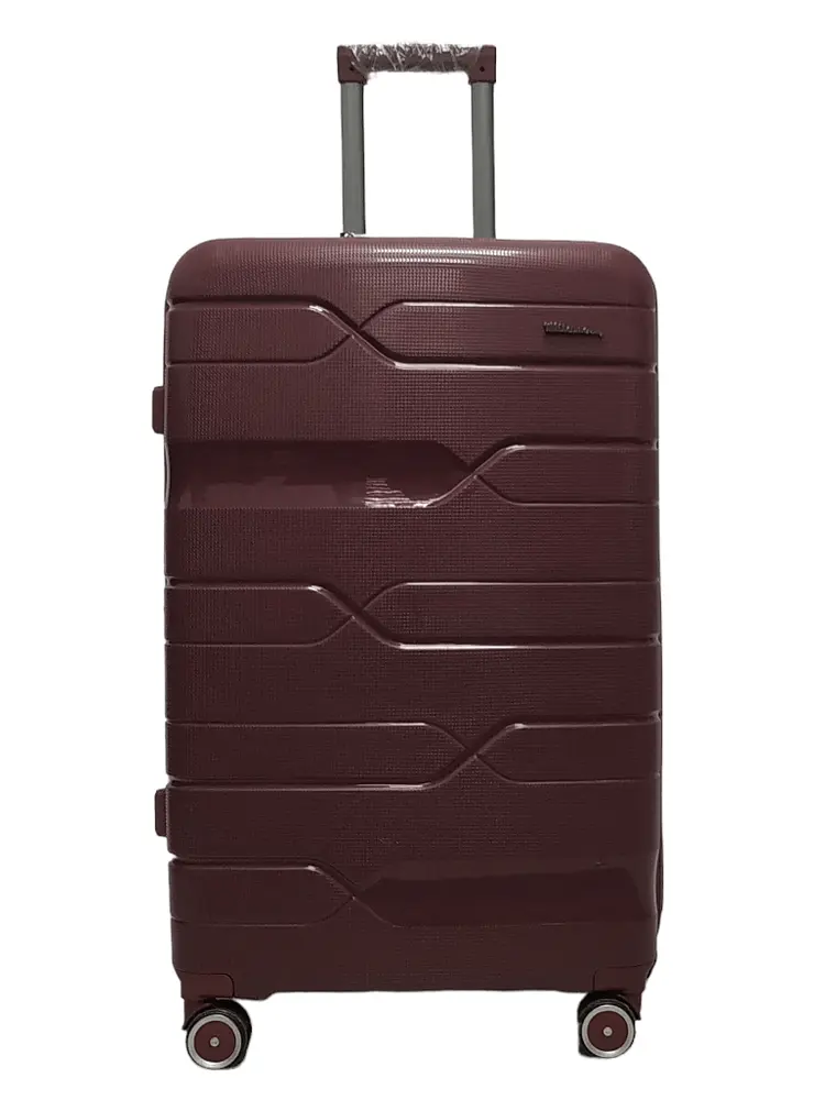 Валіза велика L поліпропілен Milano bag 0306 76×49×31см 82л Бордовий