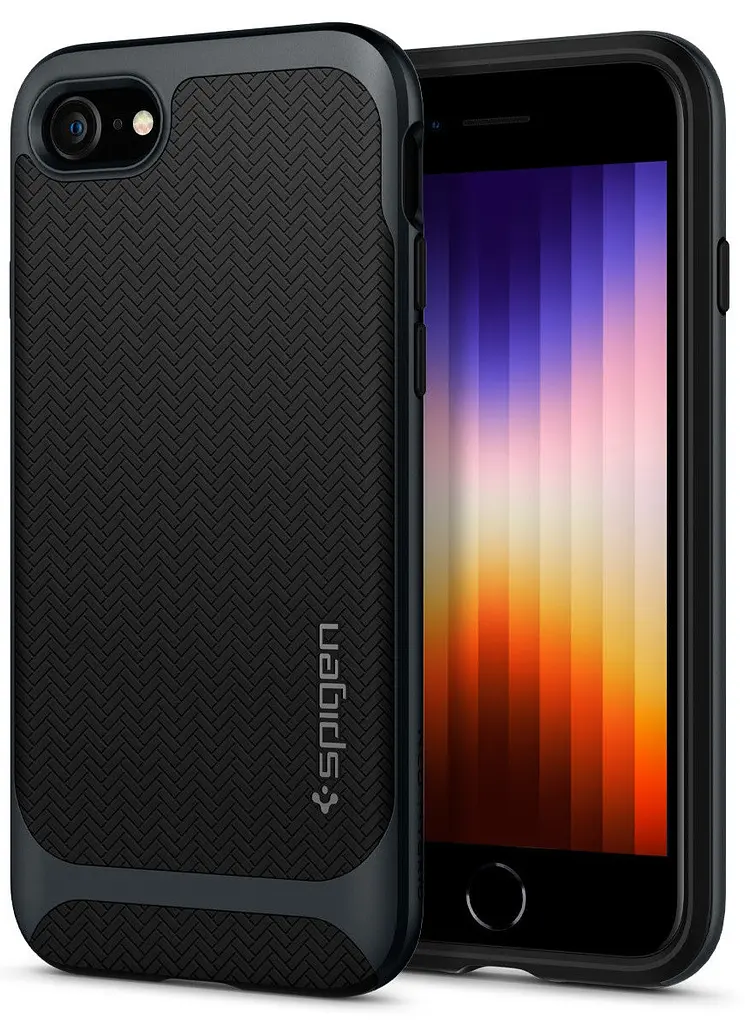 Чохол протиударний Spigen Neo Hybrid Herringbone ACS00952 для iPhone 7/8/SE 2020/2022 Metal Slate - фото 7