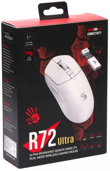 Мышь игровая A4Tech Bloody R72 Ultra (White) - фото 10