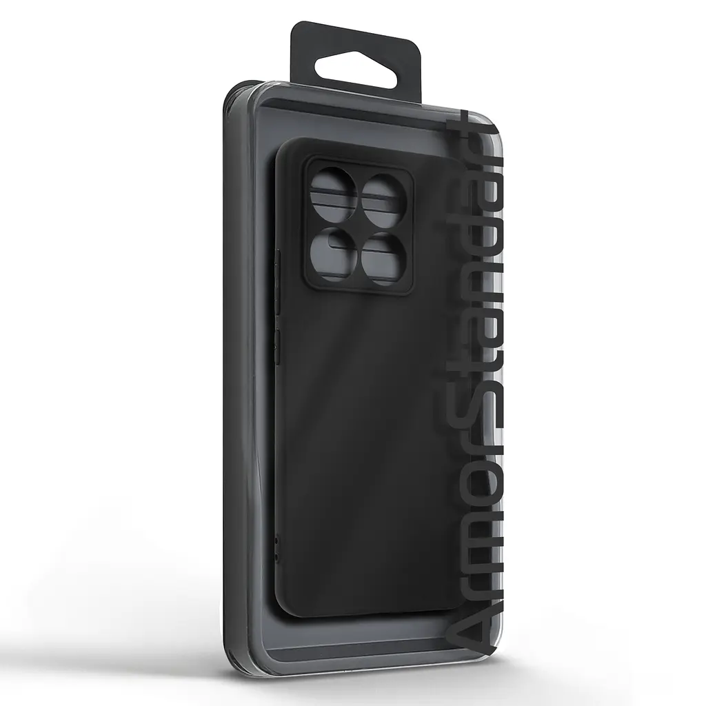 Чехол-накладка для смартфона Xiaomi 14T противоударный, силиконовый, термополиуретановый (ТПУ), с защитой камеры и корпуса, черный, защита всего корпуса, ArmorStandart (ARM79368) - фото 5