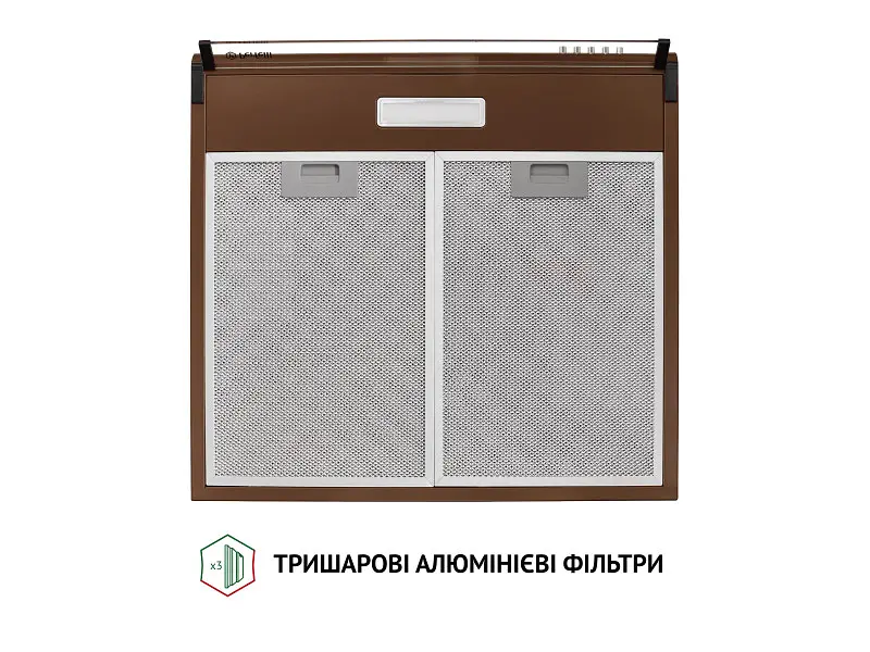 Витяжка Perfelli PL 5144 DARK BR LED - фото 7