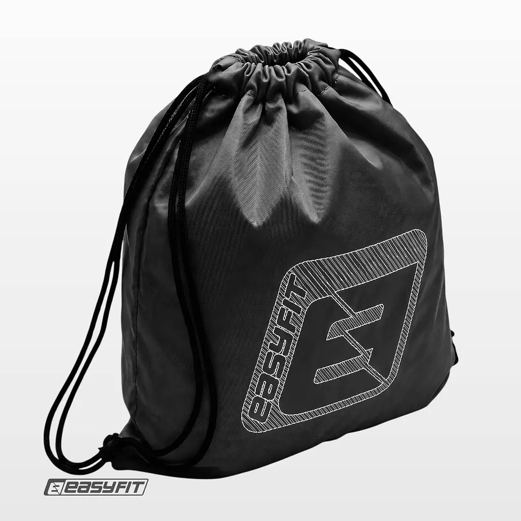 Сумка спортивна для взуття або інвентарю EasyFit чорна - фото 4