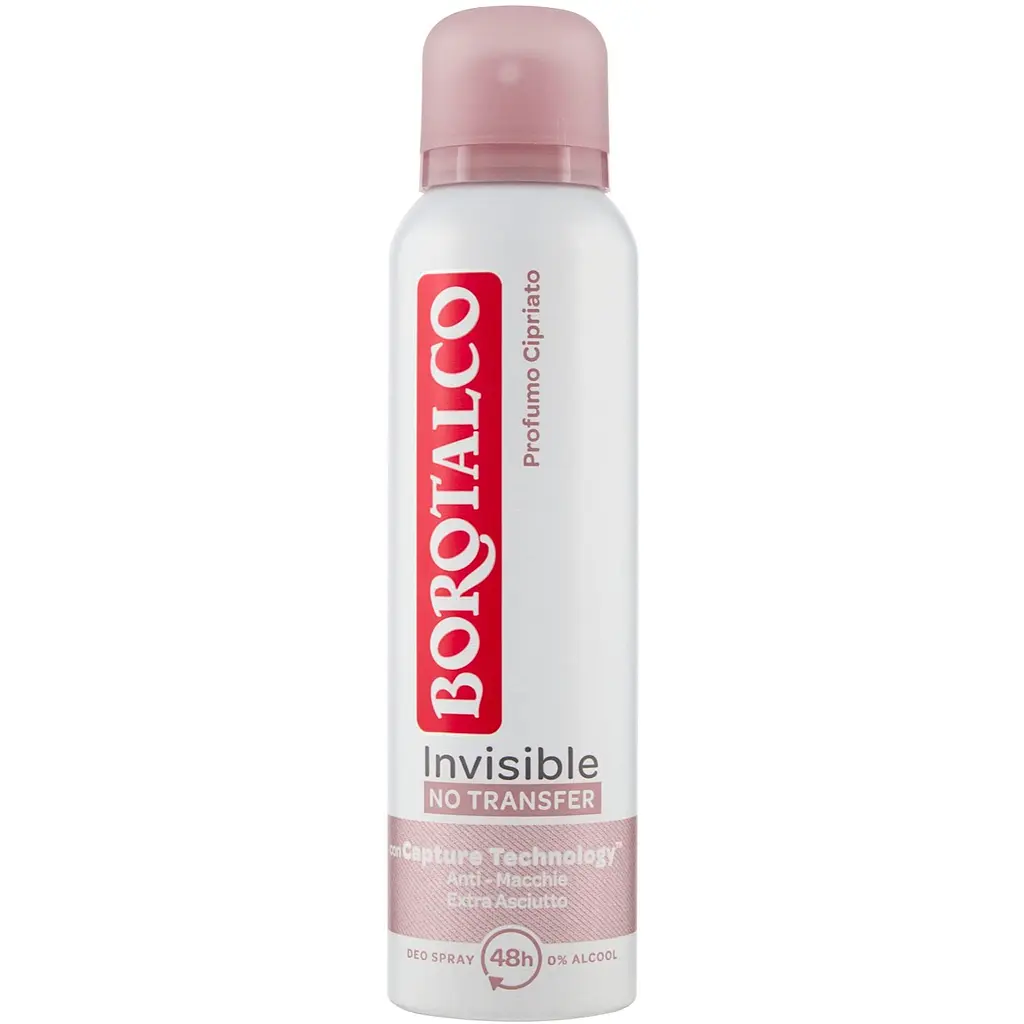Дезодорант-спрей Borotalco Invisible Deodorante Spray Profumo Cipriato 150 мл