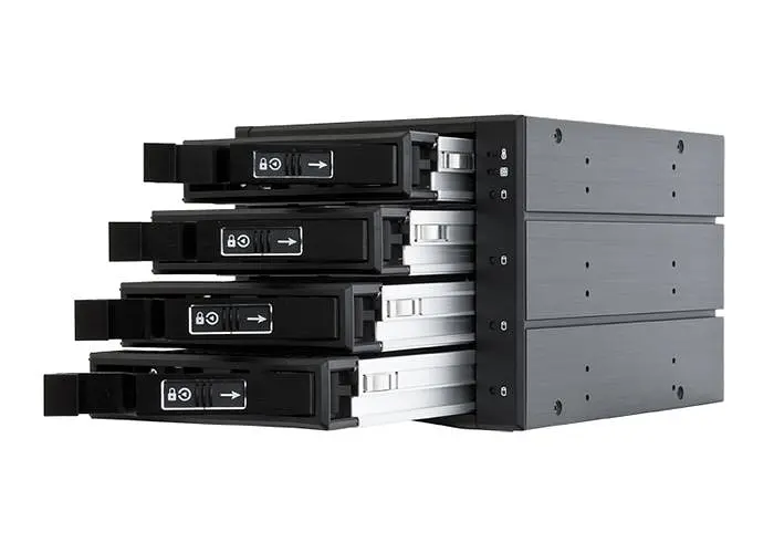 Зовнішня кишеня Chieftec CBP-3141SAS 3x5.25" - 4x3.5" HDDs Hot-Swap Aluminium (CBP-3141SAS) - фото 2