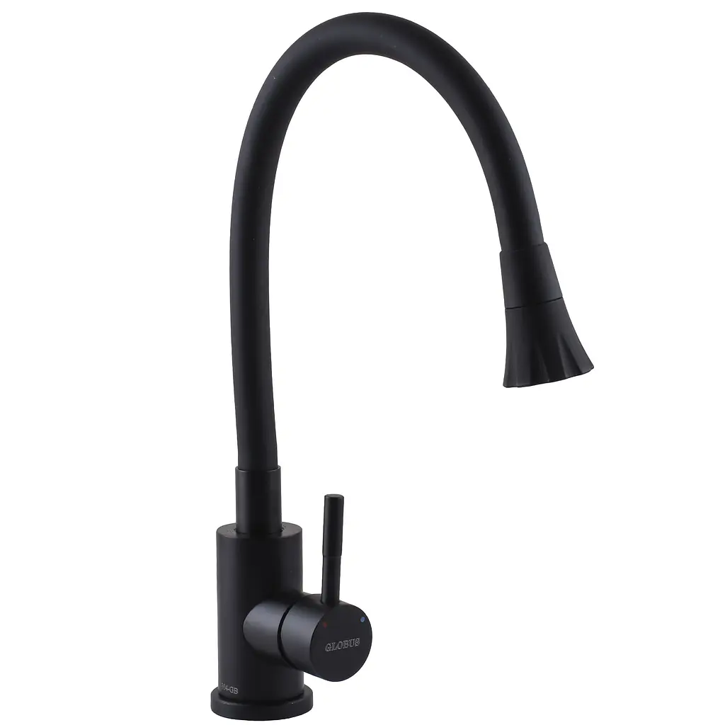 Змішувач для кухні Globus Lux Alpen SBT1-203SA-BB-B01 Чорний матовий - фото 3